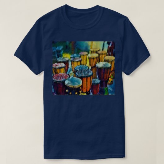 T-shirt RanDrums Congas Choisissez votre Beat (Design devant)