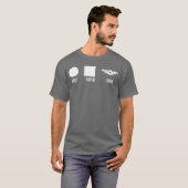 T-shirt Rang Papier Roche rétro (Devant entier)