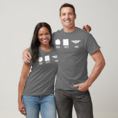 T-shirt Rang Papier Roche rétro (Unisexe)