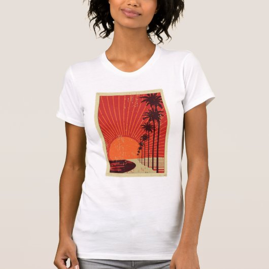T-shirt Rangée de palmier (Devant)