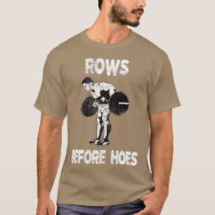 T-shirt Rangées Avant Les Hoes Levage Bodybuilding Salle D