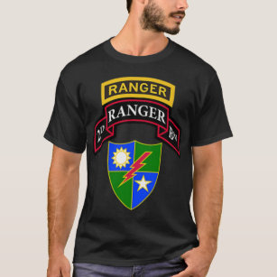 T-shirt Ranger de l'armée américaine - Scroll du 2e batail