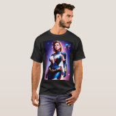 T-shirt Ranger d'espace Sci Fi féminin des années 50 Vivid (Devant entier)