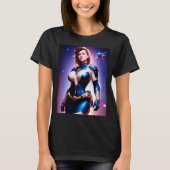 T-shirt Ranger d'espace Sci Fi féminin des années 50 Vivid (Devant)