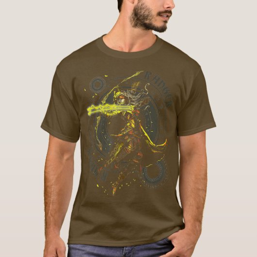 T-shirt Ranger Elven Archer Imaginaire Roleplaying Dungeon (Devant)