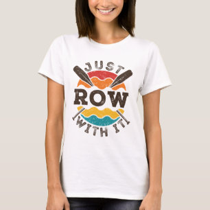 T-shirt Rangez-vous avec le Cool Retro Rowing Team Oars