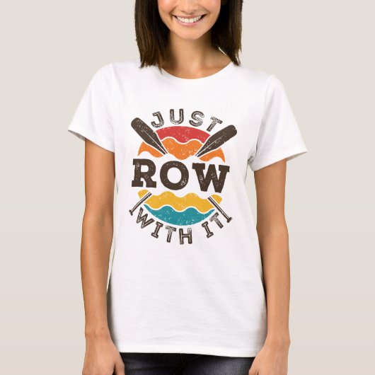 T-shirt Rangez-vous avec le Cool Retro Rowing Team Oars (Devant)