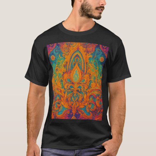 T-shirt rangoli indien (Devant)
