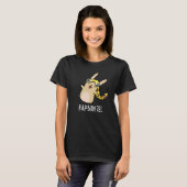 T-shirt Rap-bun-zel Funny Bunny Pun Dark BG (Devant entier)
