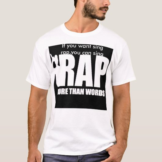 T-shirt RAP - Plus que des mots (Devant)