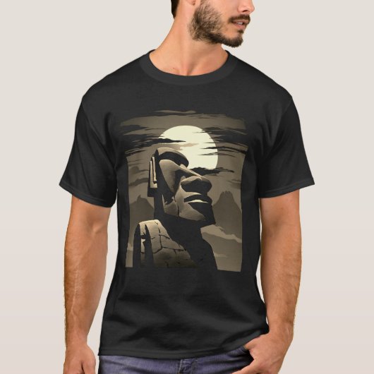 T-shirt Rapa Nui, Moai (Devant)