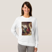 T-shirt Raphael ajustant la pose de son modèle sien (Devant entier)