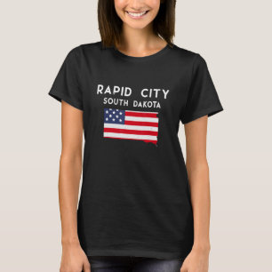 T-shirt Rapid City South Dakota USA State America Travel S