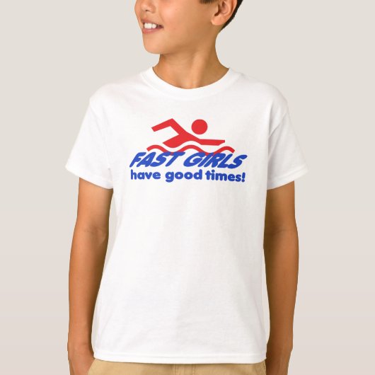 T-shirt rapide de filles (Devant)