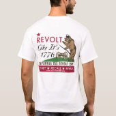 T-shirt Rappel Benoît Arnold - la révolte aiment le (Dos)