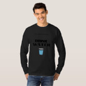 T-shirt Rappel de boire de l'eau (Devant entier)