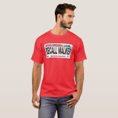 T-shirt Rappel Walker - Conception de plaque d'immatricula (Devant entier)