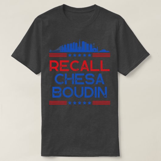 T-shirt Rappeler Chesa Boudin San Francisco District Attor (Design devant)