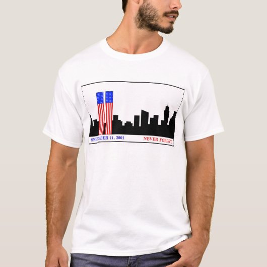 T-shirt Rappelez-vous 9-11-01 (Devant)