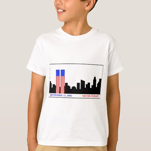T-shirt Rappelez-vous 9-11-01 (Devant)