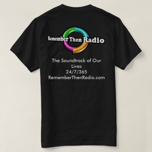 T-shirt Rappelez-vous alors Radio Logo Dark Tee (Design dos)
