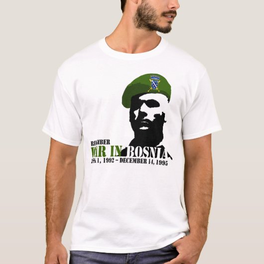 T-shirt Rappelez-vous Bosna (Devant)