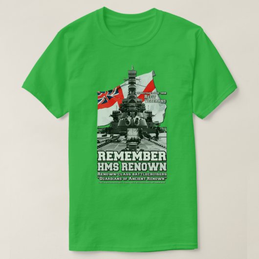 T-shirt RAPPELEZ-VOUS DU HMS Renommer des anciens combatta (Design devant)