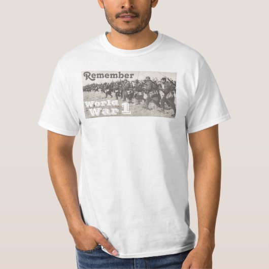 T-shirt Rappelez-vous la guerre mondiale 1 (Devant)