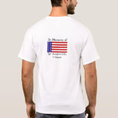 T-shirt Rappelez-vous le nom fait sur commande tombé (Dos)