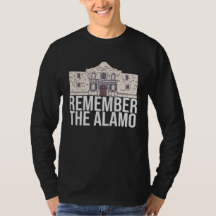 T-shirt Rappelez-vous le Texte Alamo Mission San Antonio