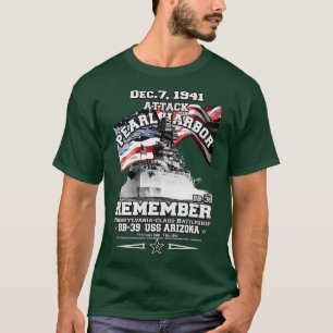 T-shirt RAPPELEZ-VOUS Pearl Harbour USS ARIZONA BB39
