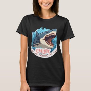 T-shirt Rappelez-vous que les poissons sont des amis Illus