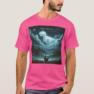T-shirt Rappelez-Vous Qui Êtes-Vous Dinosaure Poulet