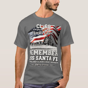 T-shirt RAPPELEZ-VOUS USS Père Noël Fe CL60 vétérans du cr