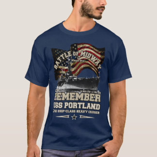 T-shirt RAPPELEZ-VOUS USS Portland CLCA33 US Cruiser