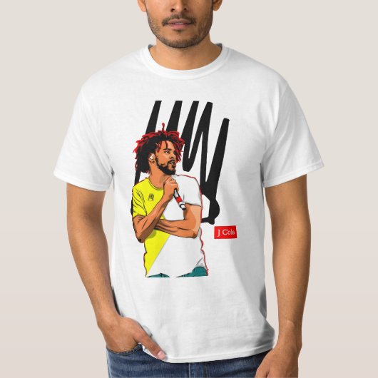 T-shirt rapper J Cole (Devant)