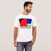 T-shirt Rapport d'or, spirale de Fibonacci (Devant entier)