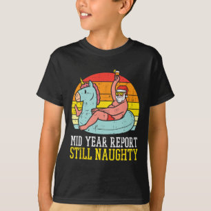 T-shirt Rapport semestriel Toujours gentil Santa Noël d'ét