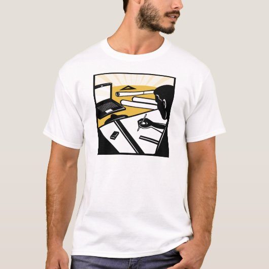 T-shirt rapporteur architectural à l'architecte de (Devant)