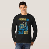 T-shirt Rapports D'Astronaute Pour Le Café Spatial Sp (Devant entier)