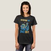 T-shirt Rapports D'Astronaute Pour Le Café Spatial Sp (Devant entier)