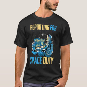 T-shirt Rapports D'Astronaute Pour Le Café Spatial Sp