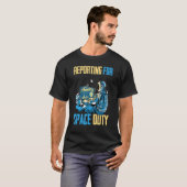 T-shirt Rapports D'Astronaute Pour Le Café Spatial Sp (Devant entier)