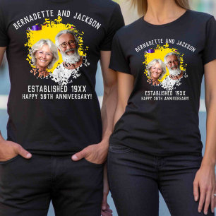 T-shirt Rapprocher grand-parents Anniversaire Nom photo