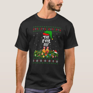 T-shirt Rapprocher la famille laid le mal elfe Noël