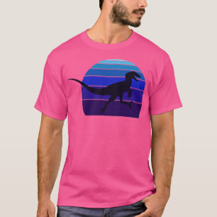 T-shirt Raptor Dinosaur Retro Conception de Synth