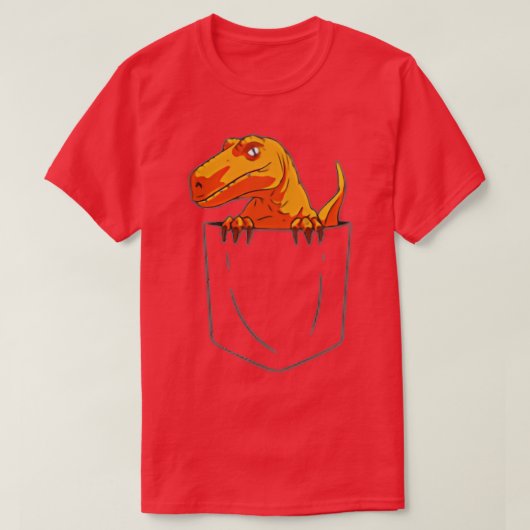 T-shirt Raptor Velociraptor amusant dans la banque de dino (Design devant)