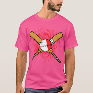 T-shirt Raquette De Cricket Maltaï Et Drapeau De Balle De