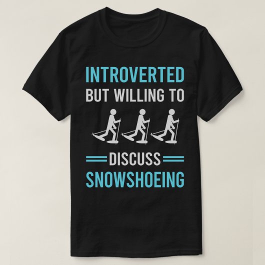 T-shirt Raquette de neige introduite (Design devant)