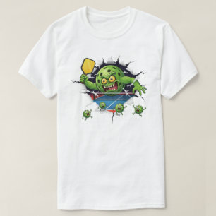 T-shirt Raquette de Pickleball Drôle Smash Chaos sur le Co